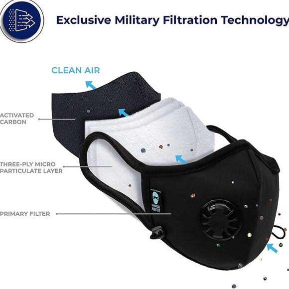 Cambridge Mask Black Churchill PRO Large - Picture 4 of 11